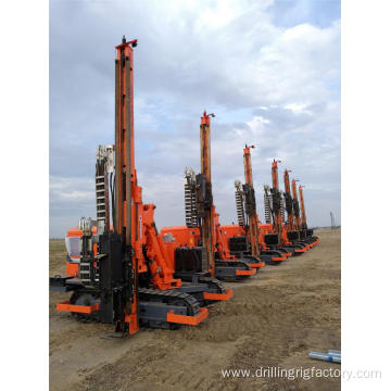 Pile Driver For Solar Plant Installation